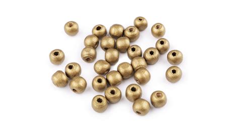 Lesene Perle Okrogle 10 Mm Metallic Gold 20g NAKIT M