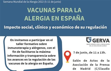 Jornada ‘vacunas Para La Alergia En España Impacto Social Clínico Y