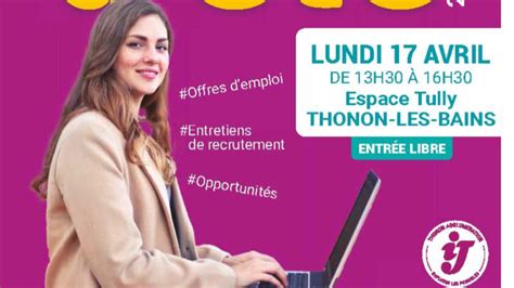 Thonon Agglomération un forum pour trouver son job d été interview