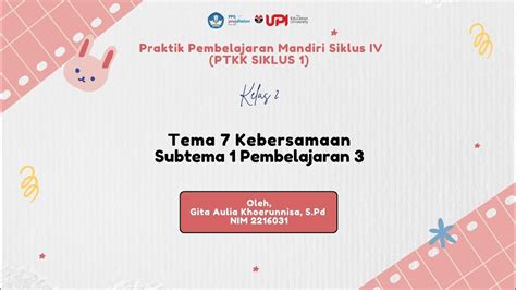 Praktik Pembelajaran Mandiri Siklus IV Gita Aulia Khoerunnisa YouTube