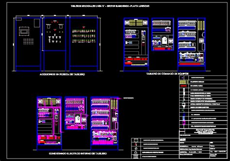 Tablero Electrico En AutoCAD Librería CAD