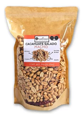 Cacahuate Salado Macho Con Chile De Arbol 1kg Punto Granel Mercadolibre