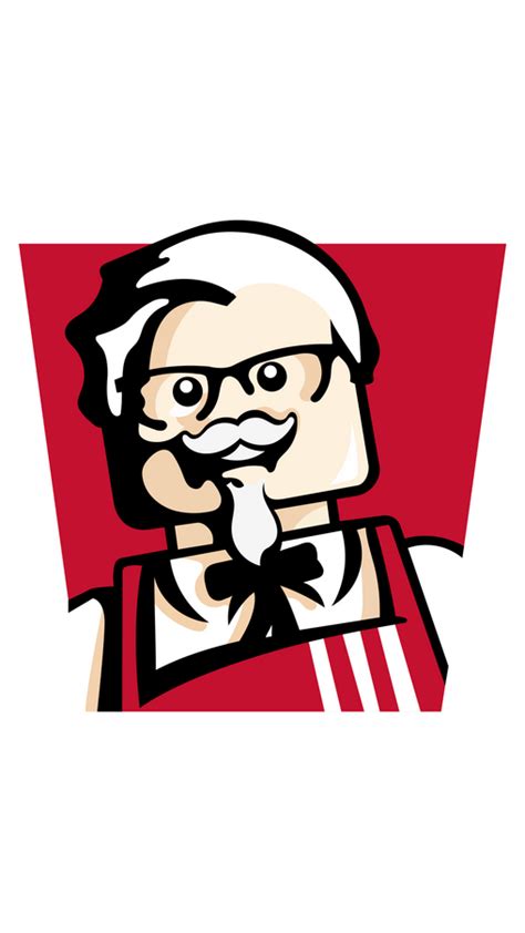 KFC LEGO Logo Sticker | Hug illustration, Chicken logo, Kfc