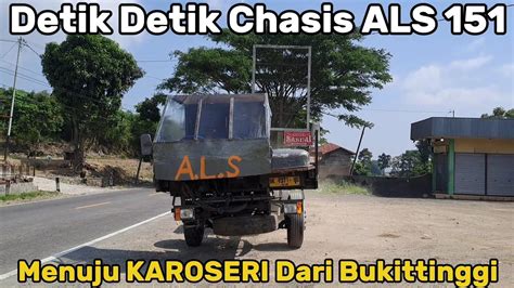 DETIK DETIK CHASIS BUS ALS 151 YG TERGULING DI MALALAK MENUJU KAROSERI