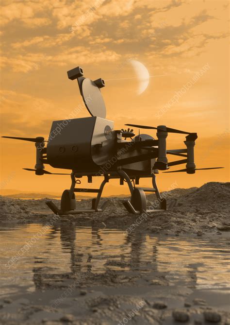 Nasa Dragonfly on Titan - Stock Image - F042/6010 - Science Photo Library