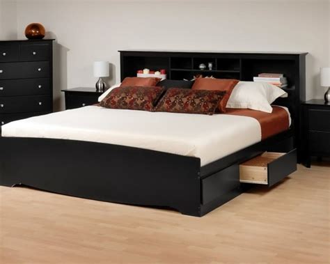 Platform Bed With Headboard And Storage Drawers Home Design Ideas