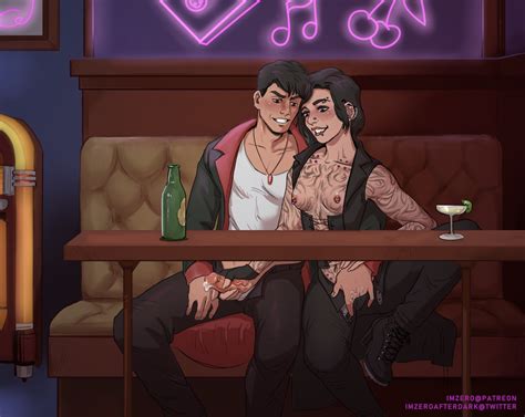 Neon Bar Commission By IMZero Hentai Foundry