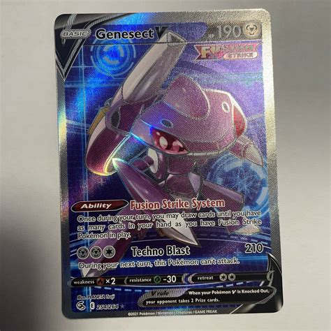 Pokemon Tcg Genesect V Fusion Strike Full Art Ultra Rare Values