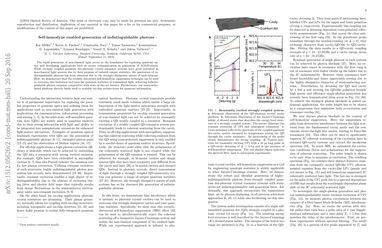 Self Homodyne Enabled Generation Of Indistinguishable Photons Papers