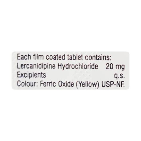 Lotensyl 20mg Tablet 10s Price Uses Side Effects Netmeds