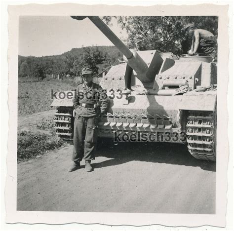 Foto Langrohr Sturmgeschütz Panzer mit Zimmerit Beschichtung Stu G Brig