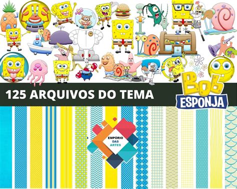 Kit Digital Bob Esponja Super Completo Elo