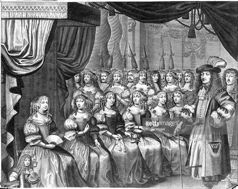 King Louis Xiv Of France 1638 1715 Surrounded By The Ladies Of The