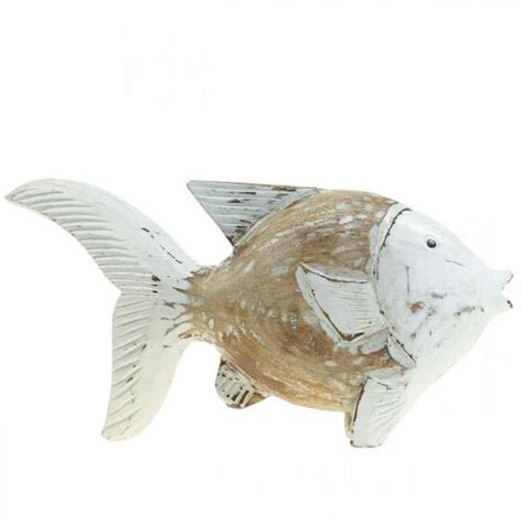 Floristik At Maritime Deko Fisch Holz Holzfisch Shabby Chic X Cm