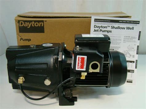 Dayton Shallow Well Jet Pump 1hp 115v 105a 4tb34 Ebay