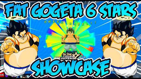 FAT GOGETA VEKU 6 STARS FULL SHOWCASEALL STAR TOWER DEFENSE Roblox