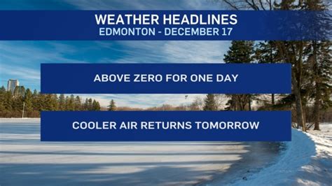 Edmonton Weather For Tuesday December Ctv News