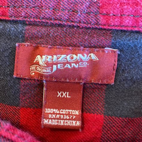 Arizona Jeans Skater Surfer Grunge Long Sleeve Red Depop