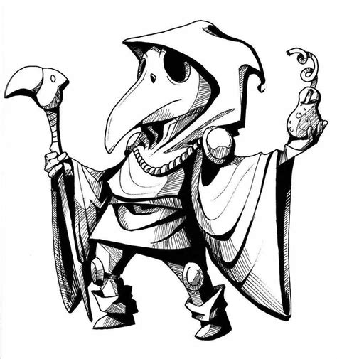 Coloring Pages Plague Doctor 37 Pcs Download Or Print For Free 14924