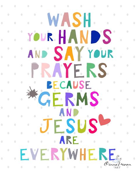 Wash Your Hands And Say Your Prayers Wash Your Hands Etsy