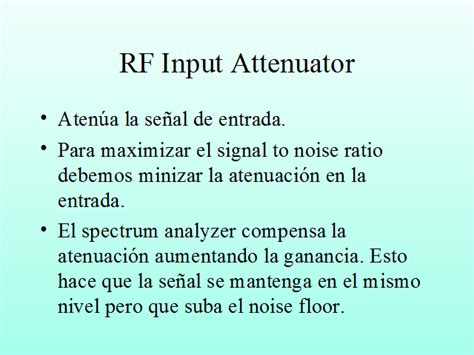 Introducción al analizador de espectros página 2