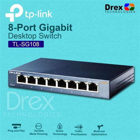 Tp Link Tl Sg Port Gigabit Ethernet Network Switch Hub