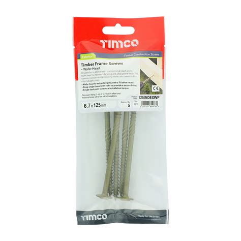 Timco Timber Screws Tx Wafer Exterior Green