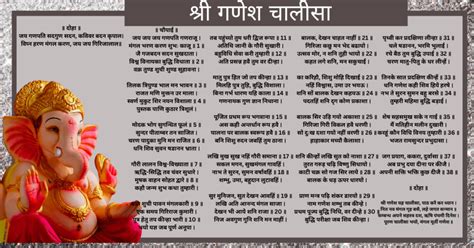 Ganesh Chalisa Text In Hindi And English Translation With Meaning Stories Of Gods