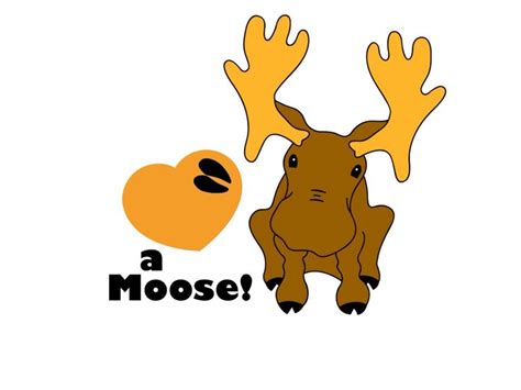 The Lost Moose Company Love A Moose Sticker Vinyl Bumper Sticker Car