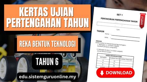 Kertas Ujian Pertengahan Tahun Rbt Tahun 6 Pdf Sekolah Rendah