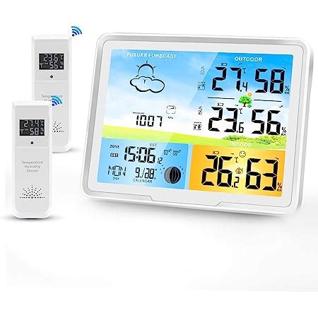 National Geographic Wetterstation Funk Mit Aussensensor Va Farb