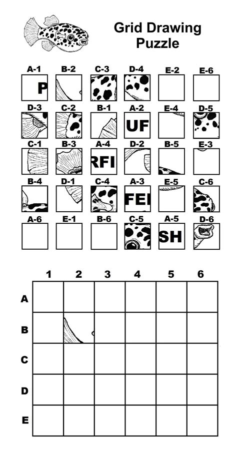 Mystery Grid Drawing Worksheets - 15 Free PDF Printables | Printablee