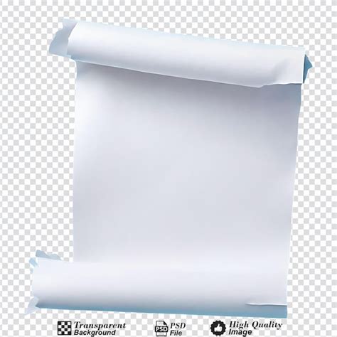 Papel Rasgado Isolado Sobre Um Fundo Transparente Psd Premium