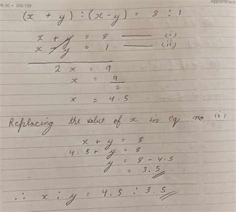 If X Y X Y 8 1 Find The Value Of X Y