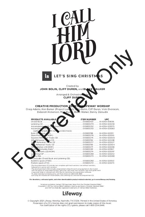 I Call Him Lord Satb Choral Score By Jw Pepper Sheet Music