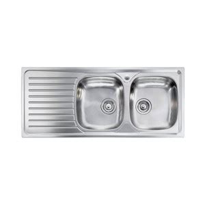 Lavello Cucina Siros Ad Incasso In Acciaio Inox Misura Cm X Con