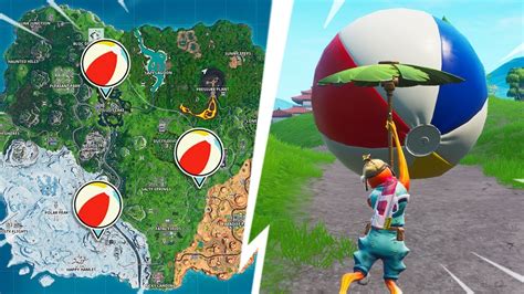 Faire Rebondir Un Ballon De Plage Geant Dans Plusieurs Parties Sur Fortnite Defis 14 Jours D