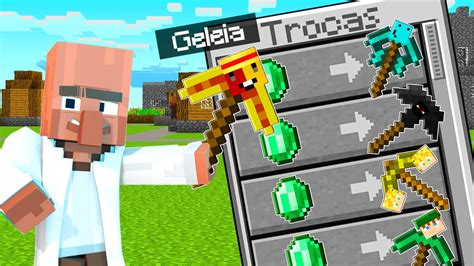 Villager Me Vendeu As Novas Picaretas De Youtubers No Minecraft Youtube