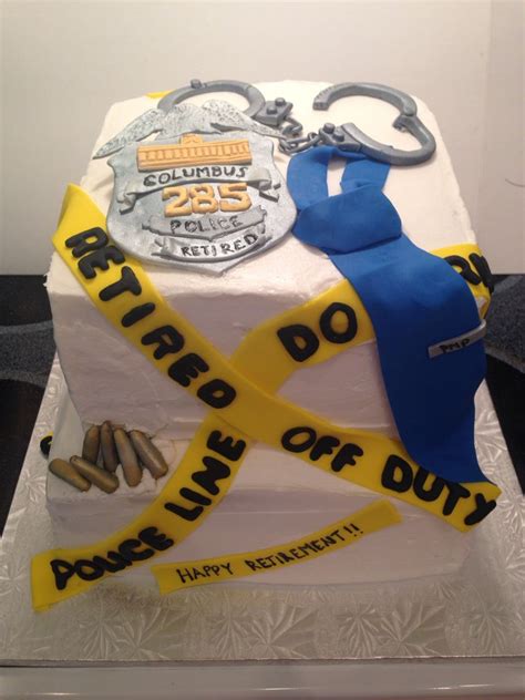 Police retirement cake. #getcakedbystacy Custom by Stacy G ...