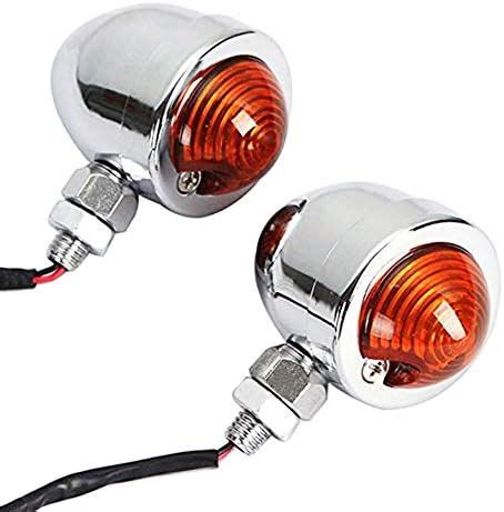 Amazon Motorcycle Turn Signals 2pcs Chrome Front Rear Turn Signals