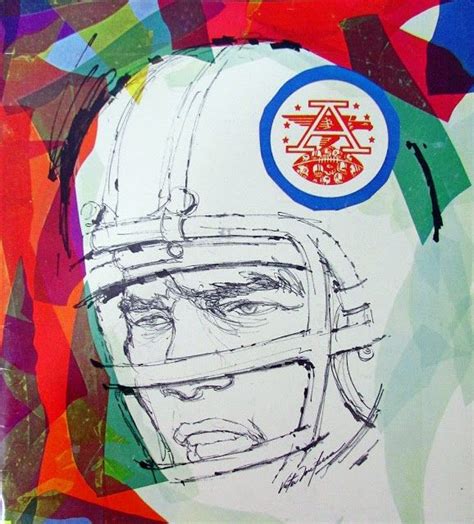 Pro Football Journal Presents Nfl Art Afl Art Artist Unknown New