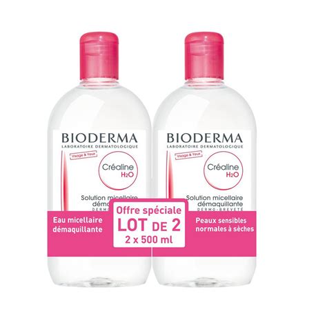 Bioderma Crealine H O Solution Micellaire Peaux Sensibles