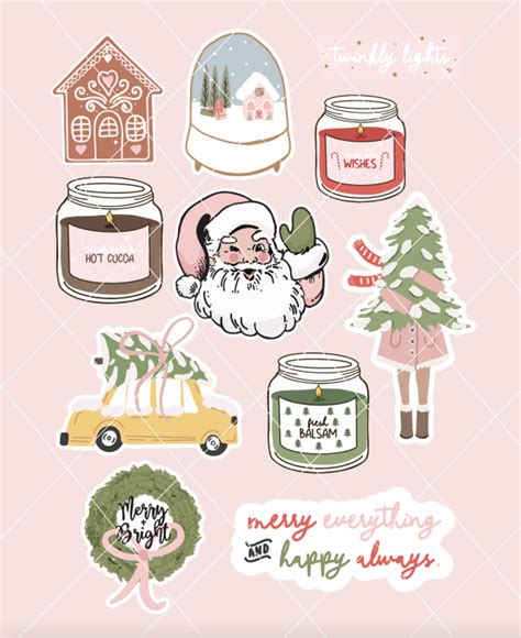 Christmas Stickers 2022 - Kayla Makes