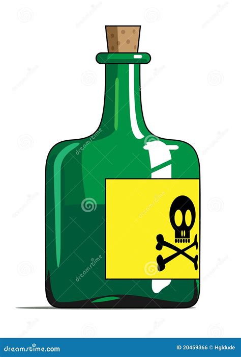 Poison Bottle Stock Vector Illustration Of Liquid Cork 20459366