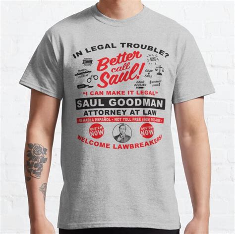 Better Call Saul T Shirts In Legal Trouble Better Call Saul Classic T