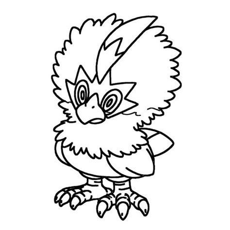 Rufflet Coloring Page Print IdeaShortcut