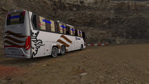 Scania Touring Bus New 4k Skin And Update Glass And Sticker V 3 0