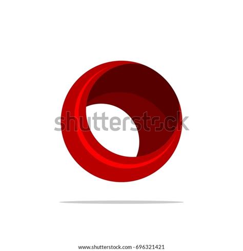 Circle Red Ring Logo Template Illustration Stock Vector (Royalty Free ...