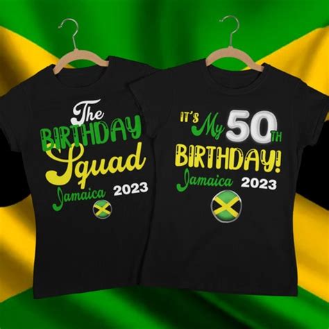 Jamaica Birthday Squad Jamaica Vacation Unisex T Shirt 2023 Etsy