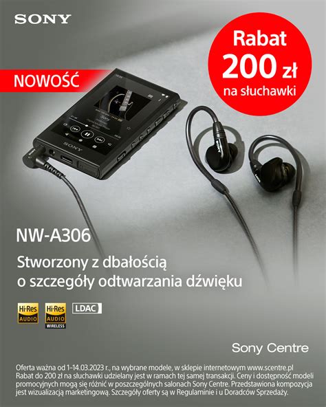 Odtwarzacz Walkman Sony Czarny Nwa B Odtwarzacze Walkman Sklep